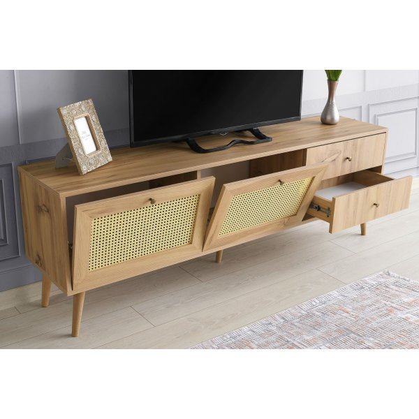 Patara TV-bänk 180 cm - Ek Patara TV-bänk 180 cm - Ek