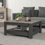 Table basse Grado 89 x 89 cm - Gris fonc/chne