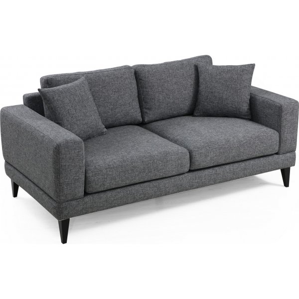 Nordic 2-sits soffa - Mrkgr