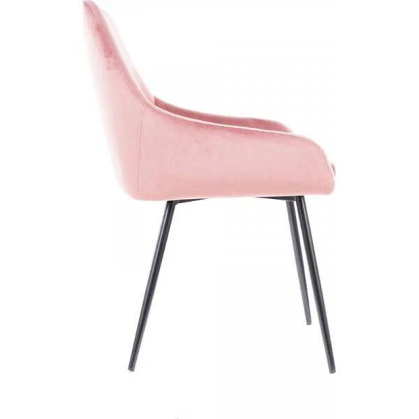 Albi matstol - Rosa sammet