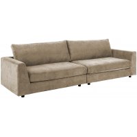 Bixley Loungesoffa 4-sits soffa i beige tyg - 296 cm bred Bixley Loungesoffa 4-sits soffa i beige tyg - 296 cm bred