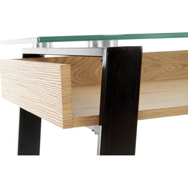 Bureau Emma 120 x 60 cm - Chêne/noir Bureau Emma 120 x 60 cm - Chêne/noir