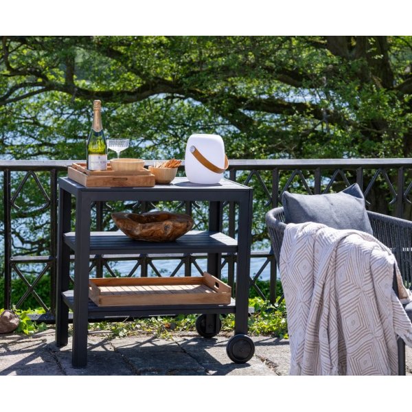 Taormina serveerwagen - Zwart