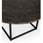 Sintorp runt soffbord 90 cm - Brun marmor (Exklusivt laminat) + Mbeltassar