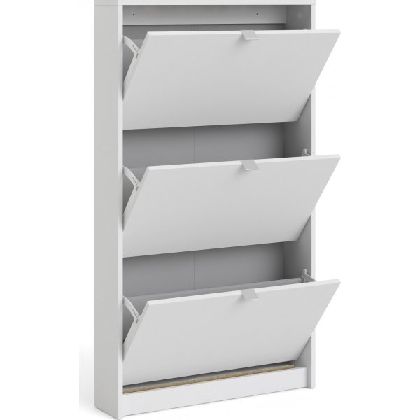 Shoes skoskåp med 3 fack - Vit Shoes skoskåp med 3 fack - Vit