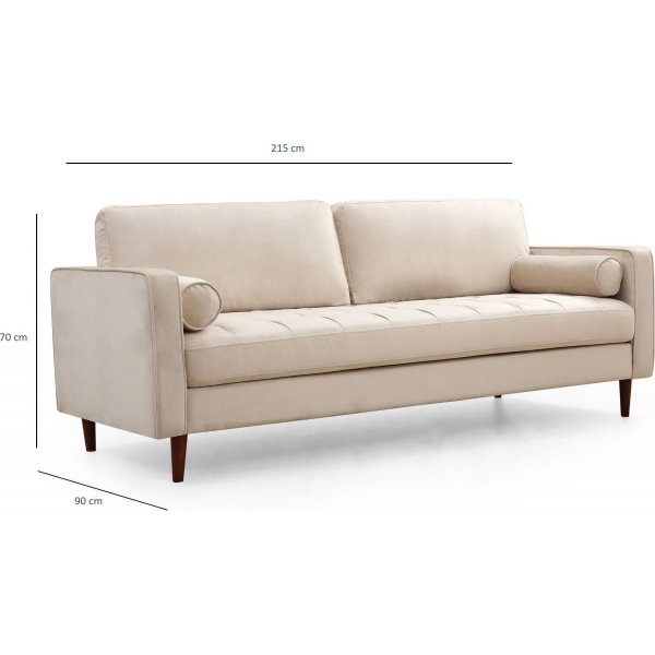Canapé Rome 3 places - Beige Canapé Rome 3 places - Beige