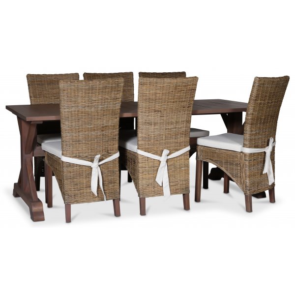 Croco brunt matbord 200x90 cm - Vintage Croco brunt matbord 200x90 cm - Vintage