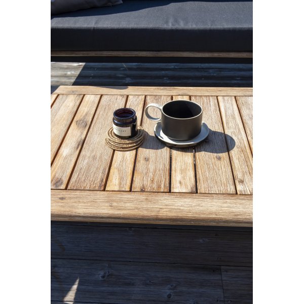 Groupe de salon Andorra - Noir/acacia Groupe de salon Andorra - Noir/acacia