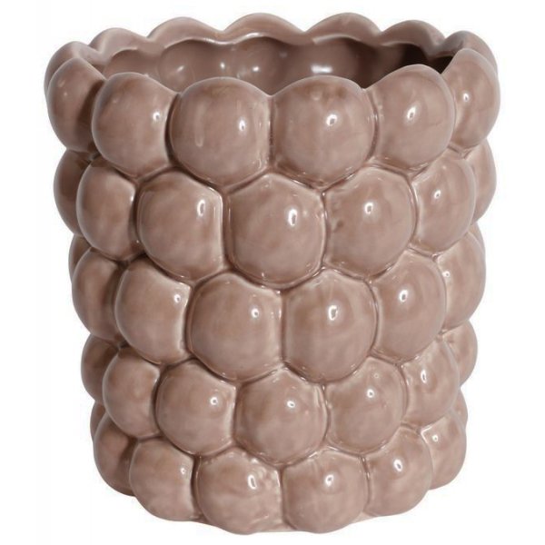 Kruka Big Bouble H18 cm - Ljusrosa (Glansig)