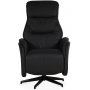 Comfort Saga (el) reclinerftlj med inbyggt fotstd - Svart ecolder