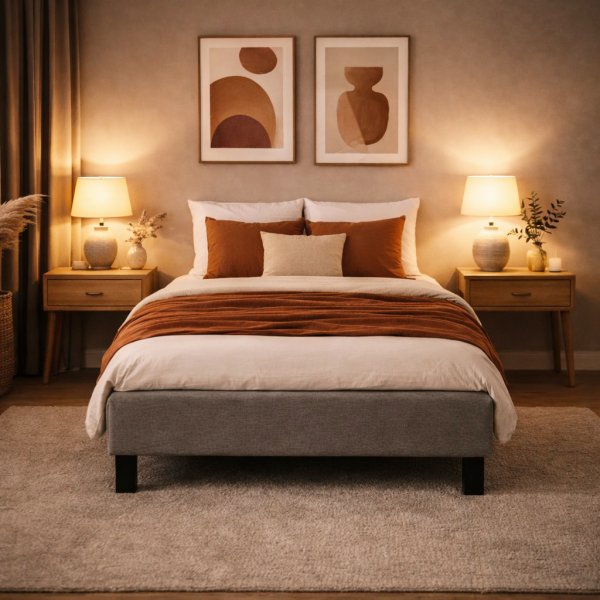 Komplett s�ng 90x200 cm gr� - Enkels�ng med b�ddmadrass och s�ngben