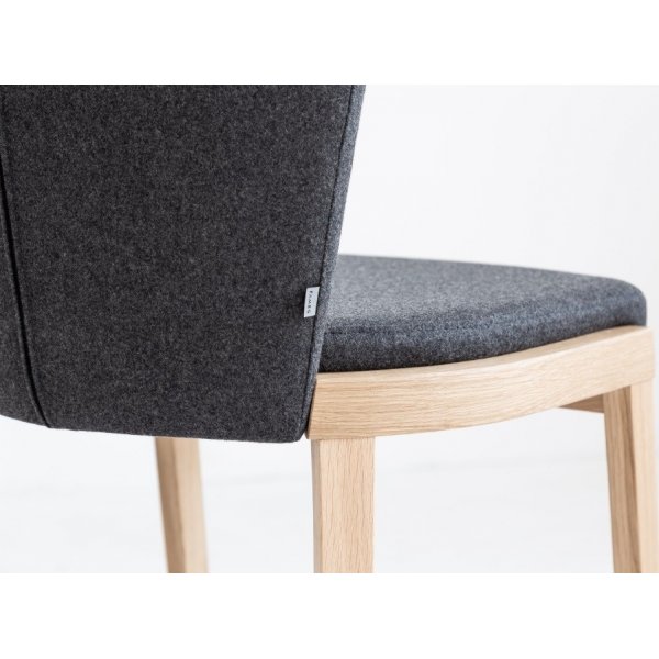 Chaise de salle  manger Lava - Couleur optionnelle du cadre et du rembourrage