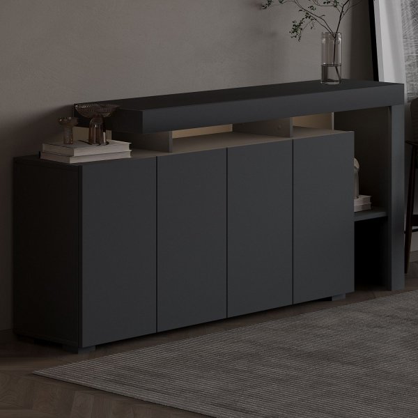 Sideboard Bellan 170 cm - Antracit