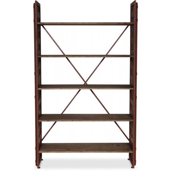 Industri bokhylla i metall / Tr