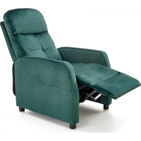 Fauteuil inclinable Gunvor en velours vert Fauteuil inclinable Gunvor en velours vert