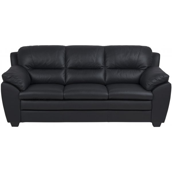Palarmo 3-sits soffa - Svart ecolder