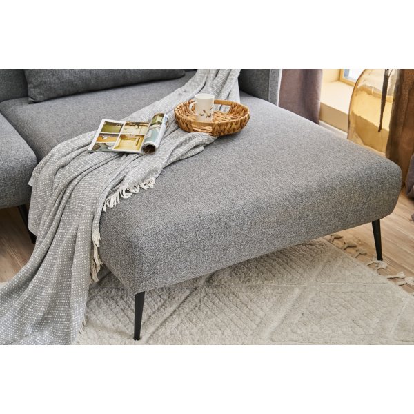 Canapé-lit Revos à droite - Gris Canapé-lit Revos à droite - Gris