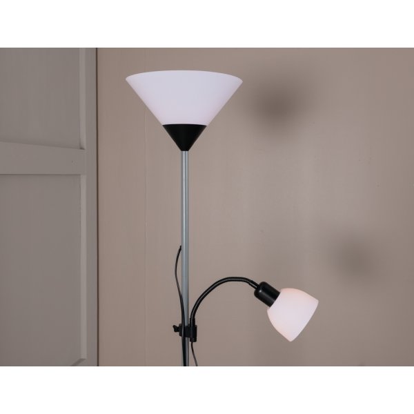 Bagasi golvlampa - Ljusgr