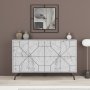 Dune dressoir 123 cm - Carrara-marmer