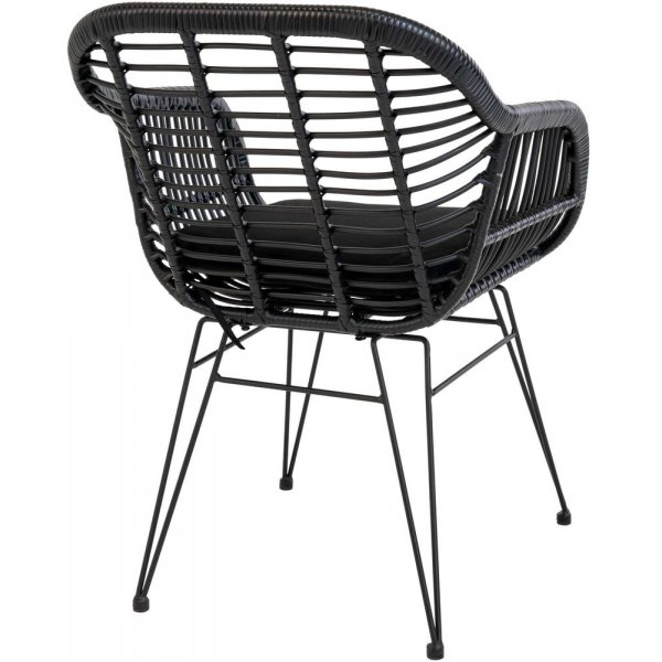 Trieste utestol med dyna - Svart + Flckborttagare fr mbler