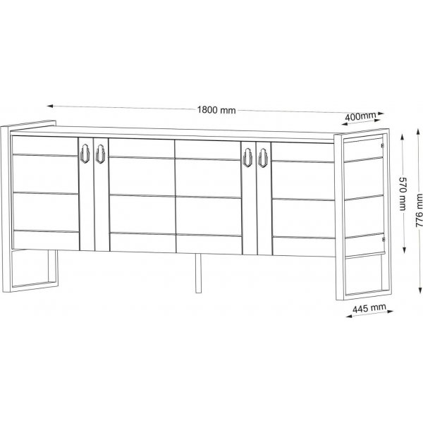 Buffet Lost - Noyer Buffet Lost - Noyer