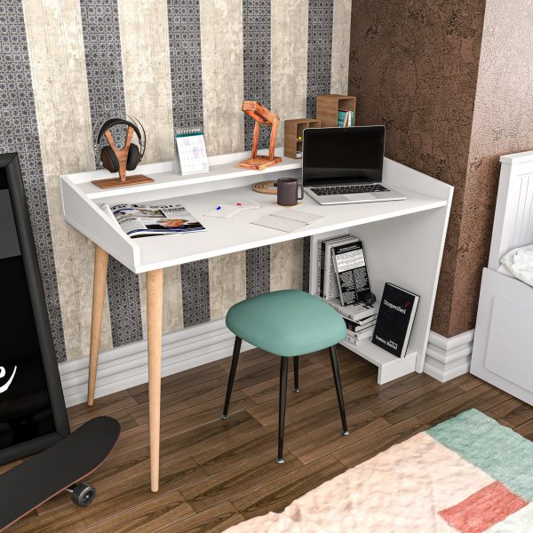 Bureau Vanessa 121,8 x 59 cm - Blanc