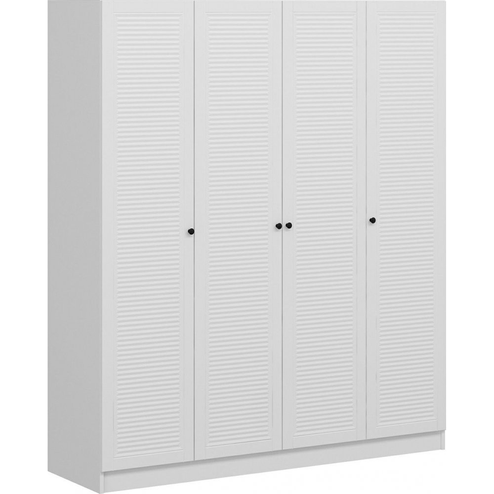 Larett garderob 180 x 52 x 190 cm - Vit - Garderober