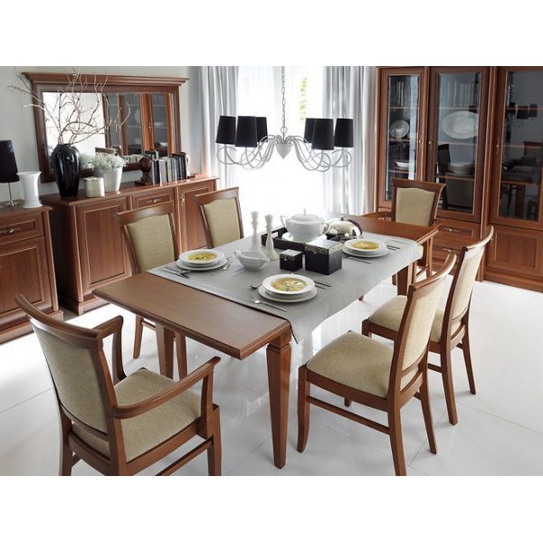 Forsbacka frlngningsbart matbord 160-200 x 90 cm - Kastanj