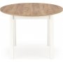 Matgrupp Berivan 102142 cm ek/vit med 4 st Industry stolar i borstat stl