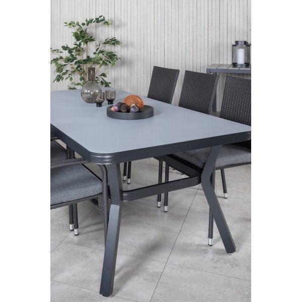 Table  manger Virya 200 x 100 cm - Noir