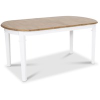 Ramnäs ovalt matbord 160 cm-200 - Vit/ekbets Ramnäs ovalt matbord 160 cm-200 - Vit/ekbets