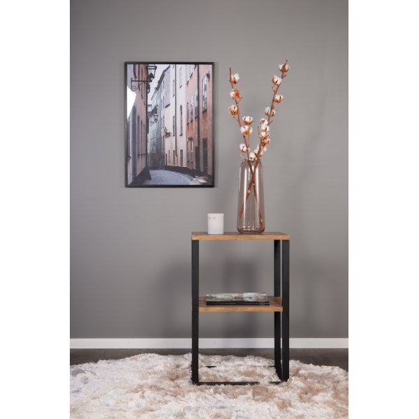 Charlotte sängbord - Svart/teak Charlotte sängbord - Svart/teak