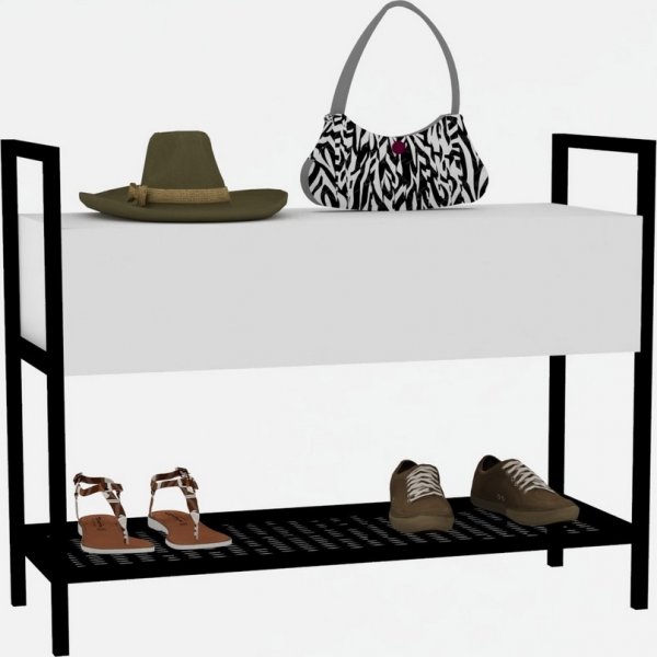 Narden hallbord 90 x 34 cm - Vit