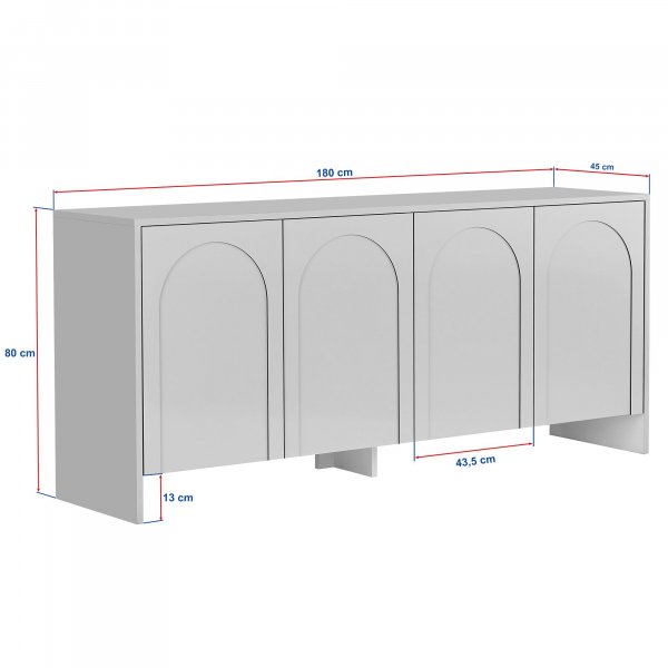 Sideboard Arina 180 cm - Cream