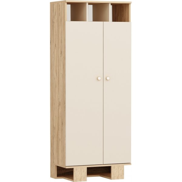 Timmermanskast - Grenen/beige