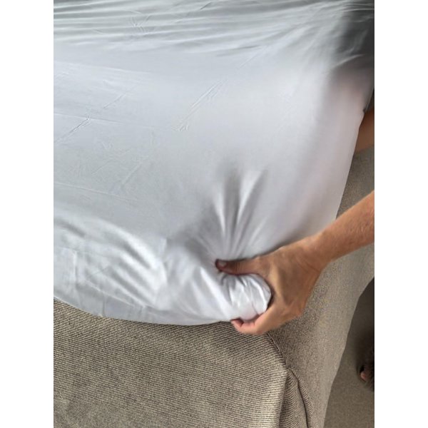 Drap-housse Carlton - Blanc Drap-housse Carlton - Blanc