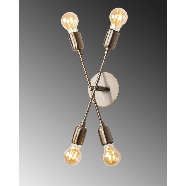 Uitlopende wandlamp 3404 - Vintage