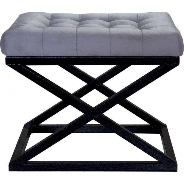 Capraz sittpuff - Svart/gr