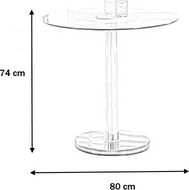 Matbord Violet med klarglas skiva - Krom & Marmor Matbord Violet med klarglas skiva - Krom & Marmor