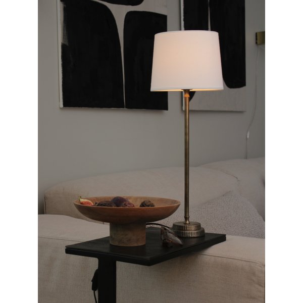 Kent bordslampa - Vit/mässing - 59 cm Kent bordslampa - Vit/mässing - 59 cm