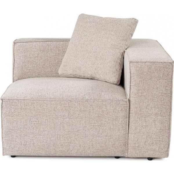 Lora hoekmodule rechts - Mocca