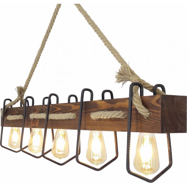 Plafonnier Demir 5 - Noyer Plafonnier Demir 5 - Noyer