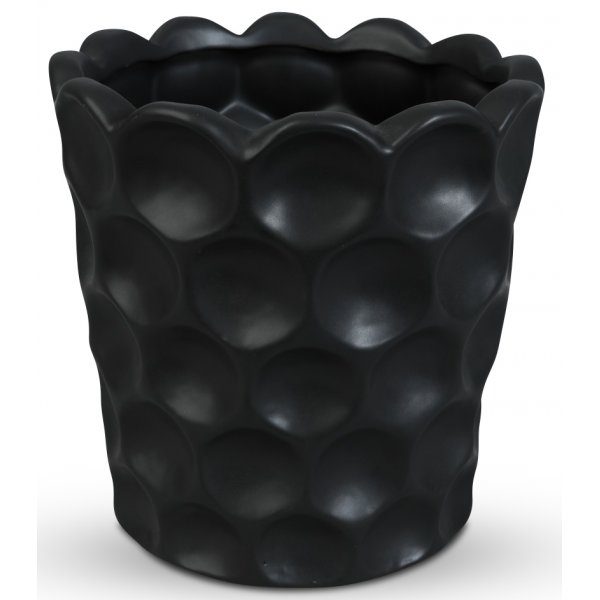 Kruka Cavity H20 cm - Svart