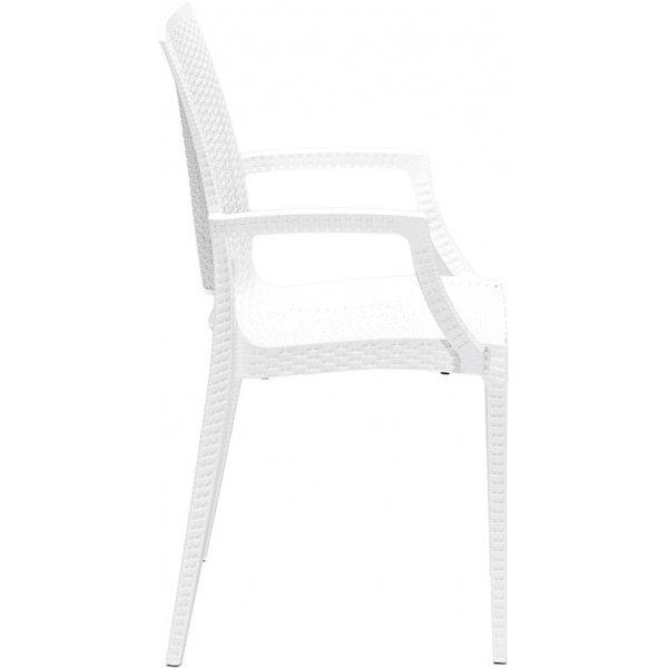 Meco utematgrupp med karmstolar - Vit