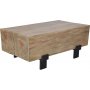 Wood Soffbord 110 x 62 cm - Naturligt tr/svart + Flckborttagare fr mbler