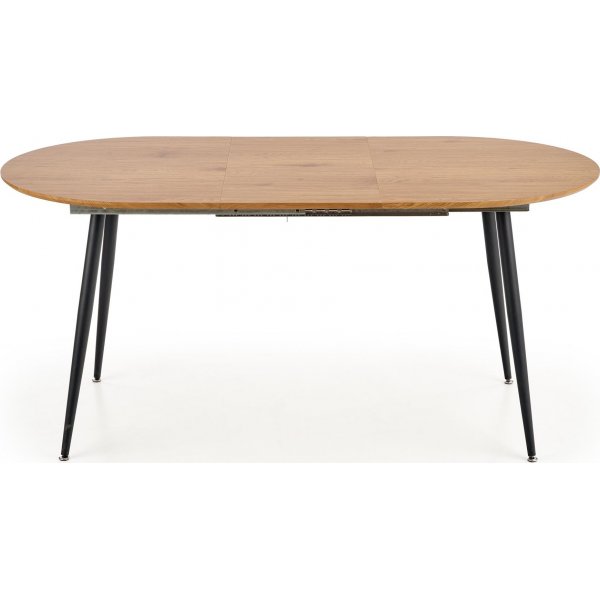 Table à manger Rocky 120-160 cm - Chêne/noir Table à manger Rocky 120-160 cm - Chêne/noir