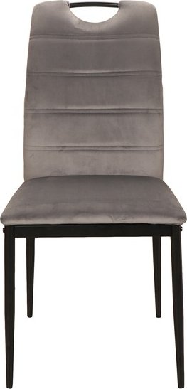 Chaise de salle  manger Rip - Velours gris