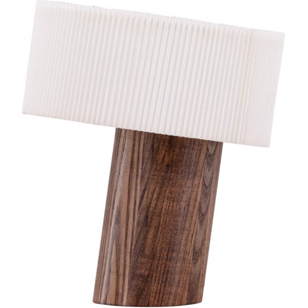 Brans bordslampa - Valnt/Vit
