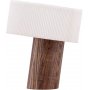 Brans bordslampa - Valnt/Vit