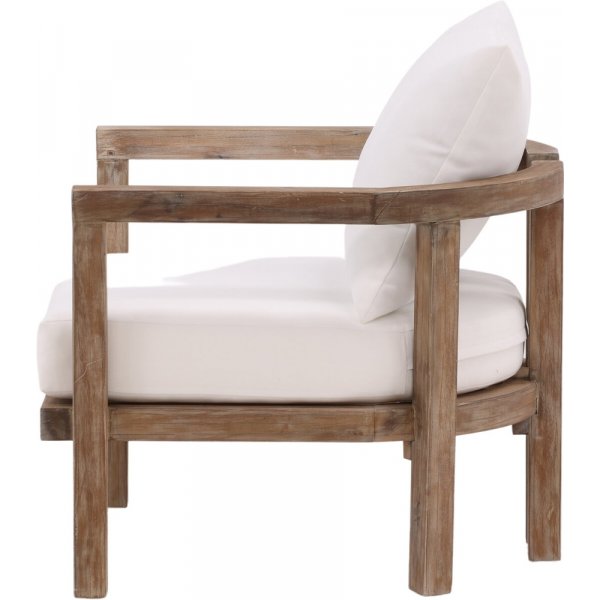 Fauteuil Erica - Marron/Blanc Fauteuil Erica - Marron/Blanc